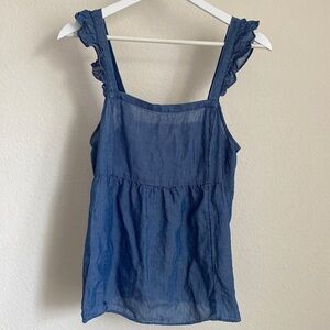 LOFT outlet Ruffle Babydoll Top M